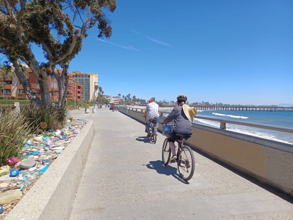 a man on bicycle