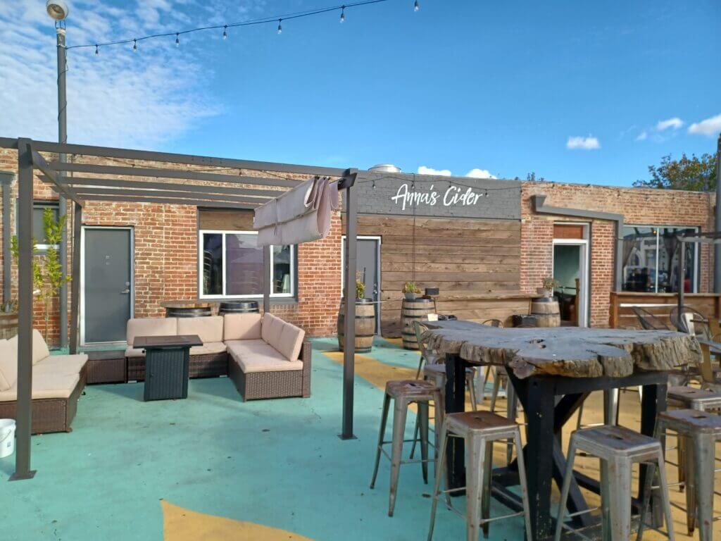 annasciderlivinginsantapaulaprosandcons Anna’s Cider is located right in the heart of the downtown. It has a fun outdoor patio, organic cider, trivia night, live music and sometimes food trucks.
