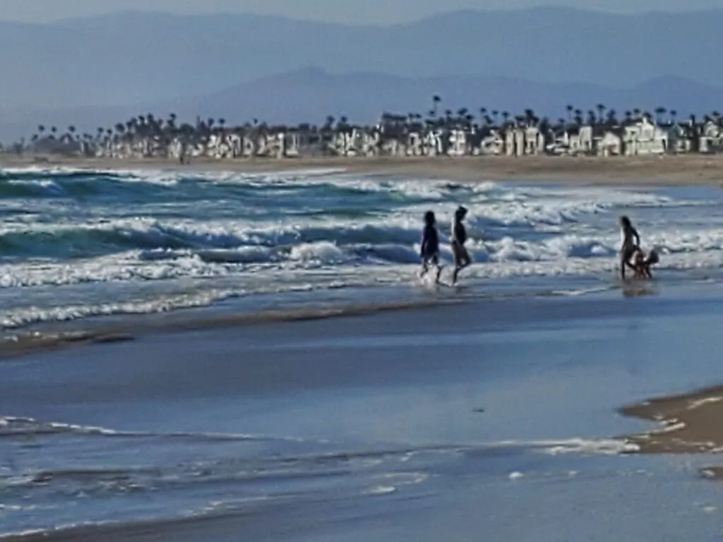 View of Hollywood Beach and Neighborhood in Oxnard, CA