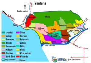 Map of Ventura Neighborhoods, California